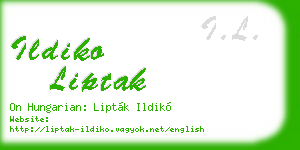 ildiko liptak business card