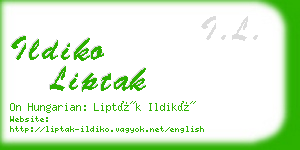 ildiko liptak business card